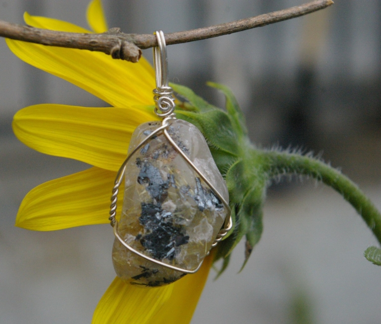Rutile Quartz healing crystal by wicked stones in Canada